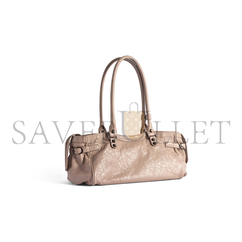 BALENCIAGA WOMEN'S LE CITY BAG EAST-WEST IN SESAME 8457042ABEK2914 (40*18*15cm) BALENCIAGA WOMEN'S LE CITY BAG EAST-WEST IN SESAME 8457042ABEK2914 (40*18*15cm)